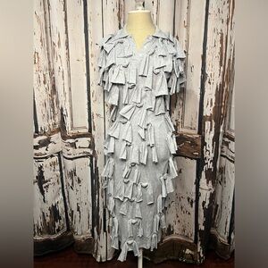 Gray Fringe Women Dress